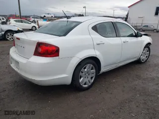 2012 Dodge Avenger SE with VIN 1C3CDZAB0CN110449, listed as a IAAI auction lot 41705501 with 157,885 mi miles. Bid and sale history available at carsss.com. Image 4.