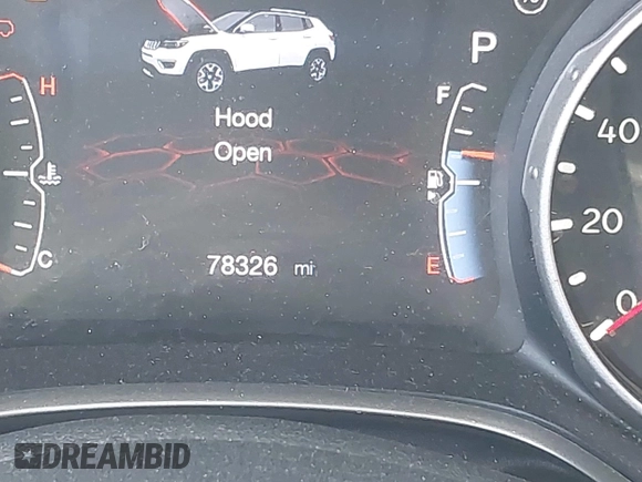 2021 Jeep Compass 80th Anniversary with VIN 3C4NJDEB0MT556774, listed as a IAAI auction lot 42051877 with 78,326 mi miles and . Bid and sale history available at DreamBid. Image 15.