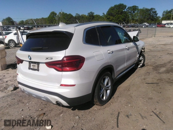 2018 BMW X3 xDrive30i with VIN 5UXTR9C57JLC76191, listed as a IAAI auction lot 42037489 with Not Provided miles and . Bid and sale history available at DreamBid. Image 4.