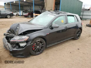 2021 Volkswagen Golf GTI S with VIN 3VW6T7AU7MM006194, listed as a Copart auction lot 78307374 with 0 mi miles and Salvage Title. Bid and sale history available at carsss.com. Image 1.