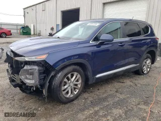 2019 Hyundai Santa Fe SE with VIN 5NMS23AD2KH084640, listed as a Copart auction lot 48397235 with 81,215 mi miles and Salvage Title. Bid and sale history available at carsss.com. Image 1.