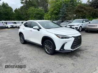 2022 Lexus NX 250 z VIN 2T2ADCAZ0NC001827, wystawiony jako Copart lot #61865755 z przebiegiem 18 444 mil mil oraz Czysty tytuł • Clean title. Historia ofert i sprzedaży dostępna na DreamBid. Obrazek 1.
