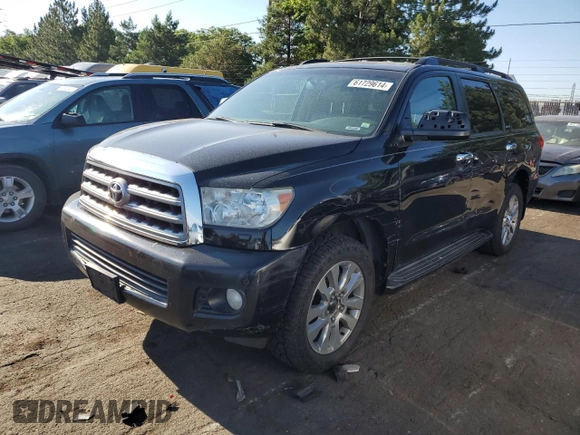 2014 Toyota Sequoia Limited with VIN 5TDJW5G10ES102868, listed as a Copart auction lot 61729614 with 171,215 mi miles and Salvage Title. Bid and sale history available at carsss.com. Image 1.