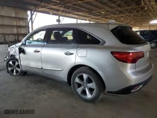 2015 Acura MDX with VIN 5FRYD3H28FB009231, listed as a Copart auction lot 51919065 with 122,636 mi miles and Salvage Title. Bid and sale history available at carsss.com. Image 2.