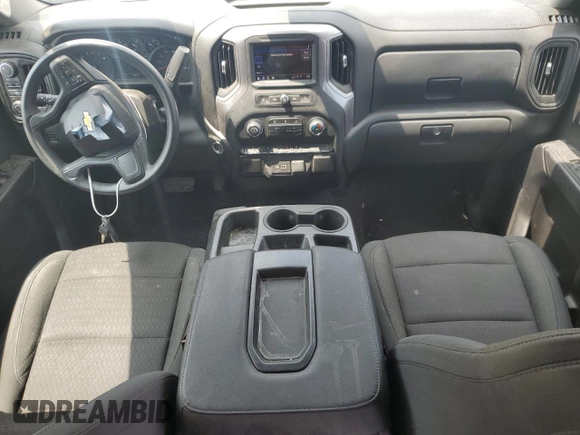 2022 Chevrolet Silverado 1500 Custom with VIN 1GCPDBEK5NZ569941, listed as a Copart auction lot 51241085 with 17,191 mi miles and Salvage Title. Bid and sale history available at carsss.com. Image 8.