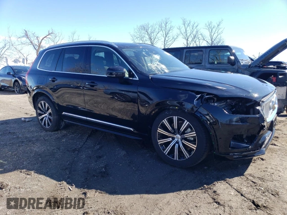 2025 Volvo XC90 Plus with VIN YV4062PE5S1303927, listed as a Copart auction lot 47423225 with 3,241 mi miles and Salvage Title. Bid and sale history available at DreamBid. Image 4.