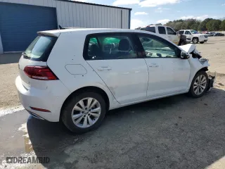 2018 Volkswagen Golf S with VIN 3VWG17AU6JM250845, listed as a Copart auction lot 46131215 with 72,369 mi miles and Salvage Title. Bid and sale history available at carsss.com. Image 3.