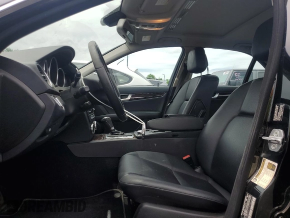 2012 Mercedes-Benz C 300 Sport with VIN WDDGF8BB7CR191979, listed as a Copart auction lot 61437665 with 76,740 mi miles and Salvage title. Bid and sale history available at DreamBid. Image 7.
