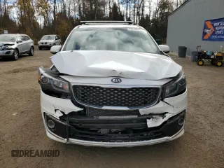 2018 Kia Sedona SX-L with VIN KNDME5C18J6370387, listed as a Copart auction lot 77415064 with 126,828 mi miles and Salvage Title. Bid and sale history available at carsss.com. Image 5.