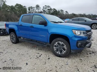 2022 Chevrolet Colorado 2WD Z71 with VIN 1GCGSDEN5N1332294, listed as a Copart auction lot 46087825 with 15,181 mi miles and Non Repairable. Bid and sale history available at carsss.com. Image 4.