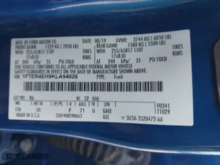 2019 Ford Ranger XL with VIN 1FTER4EH9KLA94026, listed as a IAAI auction lot 41504802 with 87,330 mi miles. Bid and sale history available at carsss.com. Image 9.