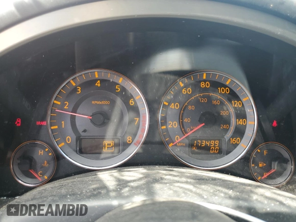 2008 Infiniti FX Options with VIN JNRBS08W68X400384, listed as a Copart auction lot 59956025 with 173,499 mi miles and Salvage title. Bid and sale history available at DreamBid. Image 9.