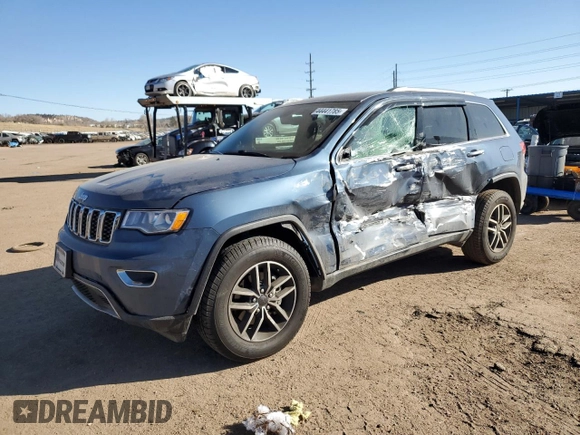 2019 Jeep Grand Cherokee Limited with VIN 1C4RJFBG5KC845476, listed as a Copart auction lot 44441785 with 59,599 mi miles and Salvage Title. Bid and sale history available at carsss.com. Image 1.