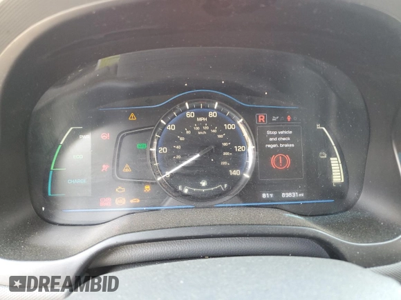 2019 Hyundai Ioniq Blue z VIN KMHC65LC5KU128269, wystawiony jako Copart lot #54144195 z przebiegiem 89 831 mil mil oraz Szkoda całkowita • Salvage title. Historia ofert i sprzedaży dostępna na DreamBid. Obrazek 9.