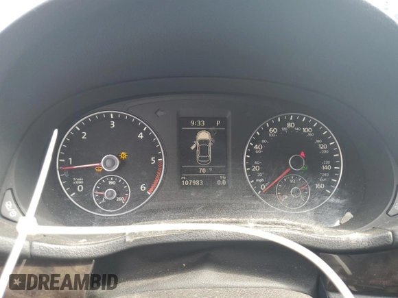 2015 Volkswagen Passat SEL Premium with VIN 1VWCV7A34FC006176, listed as a Copart auction lot 60224195 with 107,983 mi miles and Salvage title. Bid and sale history available at DreamBid. Image 9.