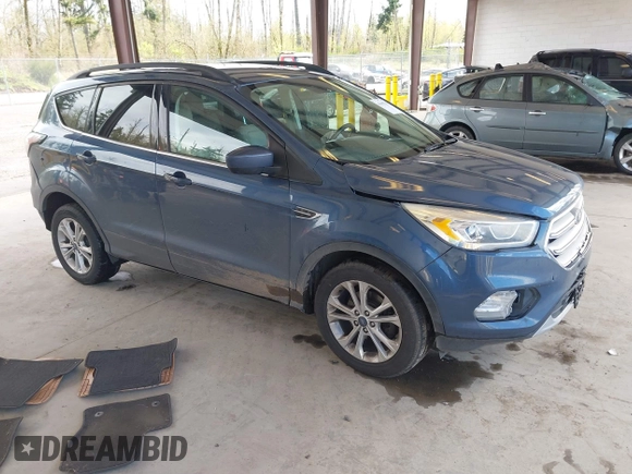 2018 Ford Escape SEL with VIN 1FMCU0HD1JUC04403, listed as a IAAI auction lot 41993351 with 91,880 mi miles and . Bid and sale history available at carsss.com. Image 1.