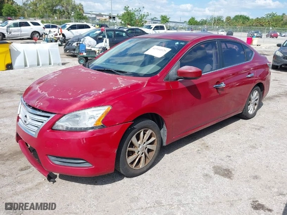 2013 Nissan Sentra SV with VIN 3N1AB7AP4DL752864, listed as a IAAI auction lot 41944525 with 1 mi miles. Bid and sale history available at carsss.com. Image 2.