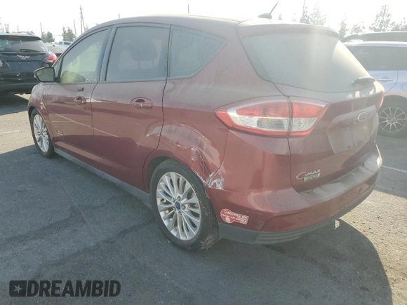 2017 Ford C-Max Energi SE with VIN 1FADP5EU0HL105725, listed as a Copart auction lot 54618685 with 163,375 mi miles and Clean Title. Bid and sale history available at carsss.com. Image 2.