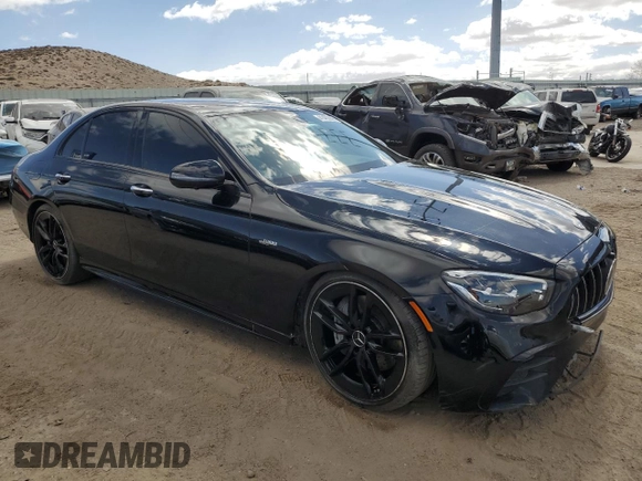 2023 Mercedes-Benz E 53 AMG with VIN W1KZF6BB3PB101562, listed as a Copart auction lot 41483845 with 16,312 mi miles and Salvage Title. Bid and sale history available at DreamBid. Image 4.