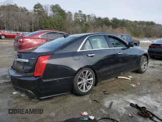 2017 Cadillac CTS Luxury RWD with VIN 1G6AR5SS5H0145930, listed as a Copart auction lot 88626675 with 95,244 mi miles and Salvage Title. Bid and sale history available at DreamBid. Image 3.