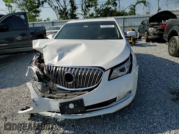 2016 Buick LaCrosse Sport Touring with VIN 1G4G45G3XGF172622, listed as a Copart auction lot 57595255 with 63,893 mi miles and Salvage title. Bid and sale history available at DreamBid. Image 14.