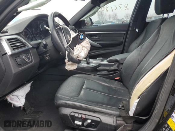 2017 BMW 3 Series 330i xDrive with VIN WBA8D9G3XHNU65814, listed as a Copart auction lot 87480984 with 60,195 mi miles and Salvage title. Bid and sale history available at DreamBid. Image 7.
