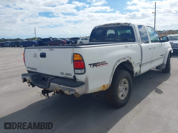 2000 Toyota Tundra Limited with VIN 5TBBT4816YS085075, listed as a IAAI auction lot 41413494 with 66,293 mi miles and . Bid and sale history available at DreamBid. Image 4.