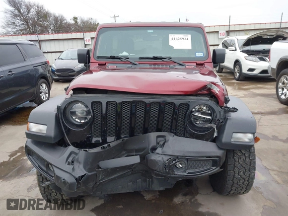 2021 Jeep Wrangler Unlimited Sport S with VIN 1C4HJXDN9MW777830, listed as a IAAI auction lot 41625934 with 42,251 mi miles and . Bid and sale history available at DreamBid. Image 12.