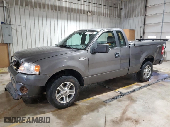 2008 Ford F-150 XL with VIN 1FTRF12W08KD88585, listed as a Copart auction lot 45345645 with 104,791 mi miles and Salvage title. Bid and sale history available at DreamBid. Image 1.