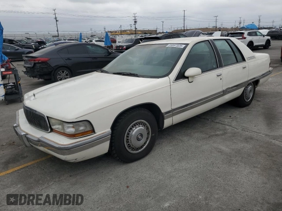 1993 Buick Roadmaster with VIN 1G4BN5377PR412501, listed as a Copart auction lot 55897325 with 76,408 mi miles and Clean Title. Bid and sale history available at DreamBid. Image 1.