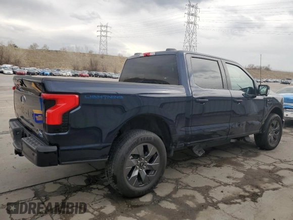 2023 Ford F-150 Lightning Pro with VIN 1FT6W1EV8PWG38071, listed as a Copart auction lot 51091495 with 13,687 mi miles and Salvage title. Bid and sale history available at DreamBid. Image 3.