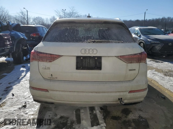 2020 Audi Q3 Premium with VIN WA1AECF38L1024869, listed as a Copart auction lot 46295685 with 124,720 mi miles and Salvage Title. Bid and sale history available at carsss.com. Image 6.