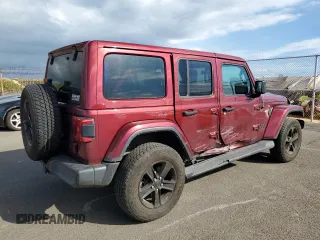 2021 Jeep Wrangler Unlimited Sahara High Altitude z VIN 1C4HJXEN1MW822550, wystawiony jako Copart lot #79073794 z przebiegiem 42 258 mil mil oraz Szkoda całkowita • Salvage title. Historia ofert i sprzedaży dostępna na DreamBid. Obrazek 3.