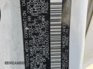 2006 Toyota Prius with VIN JTDKB20U063177155, listed as a Copart auction lot 53400635 with 223,031 mi miles and Salvage Title. Bid and sale history available at carsss.com. Image 13.