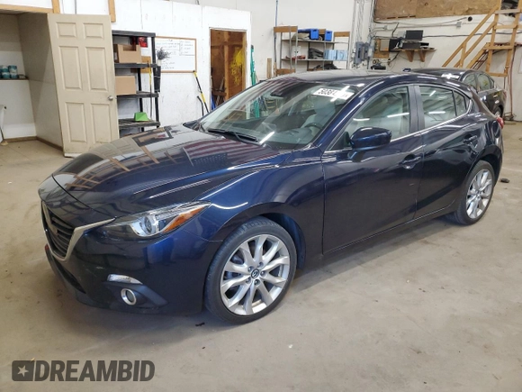 2015 Mazda 3 S Grand Touring with VIN JM1BM1M37F1255707, listed as a Copart auction lot 50384255 with 92,111 mi miles and Salvage Title. Bid and sale history available at DreamBid. Image 1.