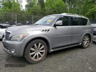 2011 Infiniti QX56 8-passenger z VIN JN8AZ2NC4B9300829, wystawiony jako Copart lot #55412125 z przebiegiem 207 294 mil mil oraz Czysty tytuł • Clean title. Historia ofert i sprzedaży dostępna na DreamBid. Obrazek 1.