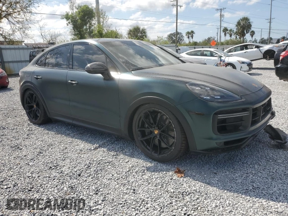 2022 Porsche Cayenne Turbo GT with VIN WP1BK2AY5NDA60549, listed as a Copart auction lot 74494584 with Not provided miles and Salvage title. Bid and sale history available at DreamBid. Image 4.
