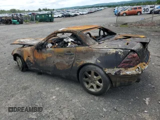 1998 Mercedes-Benz SLK 230/320 with VIN WDBKK47F5WF064270, listed as a Copart auction lot 57452535 with Not provided miles and Salvage title. Bid and sale history available at DreamBid. Image 2.