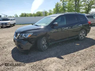 2019 Nissan Pathfinder SV z VIN 5N1DR2MM0KC652890, wystawiony jako Copart lot #58040345 z przebiegiem 56 040 mil mil oraz Szkoda całkowita • Salvage title. Historia ofert i sprzedaży dostępna na DreamBid. Obrazek 1.