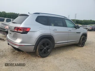 2023 Volkswagen Atlas SEL R-Line Black with VIN 1V2SR2CA1PC523727, listed as a Copart auction lot 58969365 with 27,169 mi miles and Salvage title. Bid and sale history available at DreamBid. Image 3.