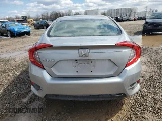 2017 Honda Civic Sedan LX with VIN 19XFC2F51HE218631, listed as a Copart auction lot 52105775 with 82,214 mi miles and Salvage Title. Bid and sale history available at carsss.com. Image 6.