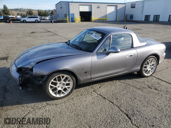 2002 Mazda MX-5 Miata Cloth with VIN JM1NB353X20228420, listed as a Copart auction lot 47949235 with 94,341 mi miles and Salvage title. Bid and sale history available at DreamBid. Image 1.