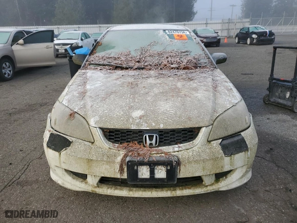 2004 Honda Civic LX with VIN 1HGEM21524L077376, listed as a Copart auction lot 82470734 with 0 mi miles and Clean Title. Bid and sale history available at carsss.com. Image 5.