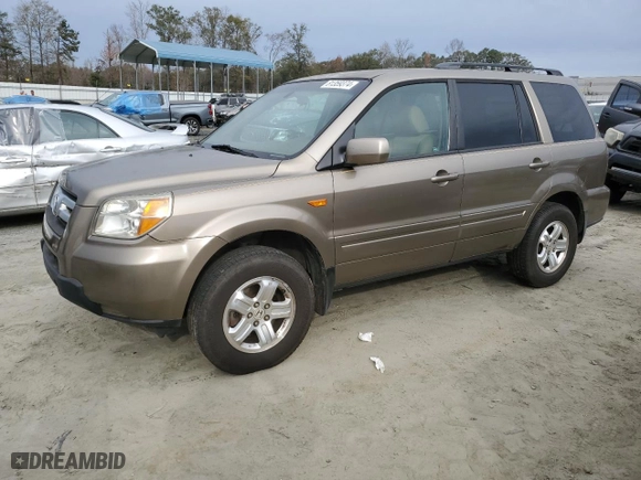 2008 Honda Pilot VP with VIN 5FNYF28278B003879, listed as a Copart auction lot 81359374 with 263,237 mi miles and Salvage Title. Bid and sale history available at carsss.com. Image 1.