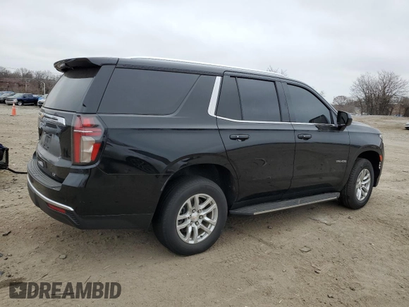 2022 Chevrolet Tahoe LT with VIN 1GNSKNKD4NR256426, listed as a Copart auction lot 48668185 with Not provided miles and Salvage title. Bid and sale history available at DreamBid. Image 3.