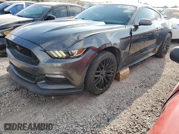2017 Ford Mustang V6 with VIN 1FA6P8AM8H5266571, listed as a Copart auction lot 50391225 with 98,344 mi miles and Salvage Title. Bid and sale history available at carsss.com. Image 1.