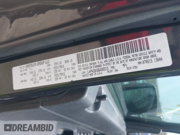 2011 Jeep Liberty Sport 70th Anniversary with VIN 1J4PN2GK6BW595515, listed as a IAAI auction lot 42123728 with 313,980 mi miles and . Bid and sale history available at DreamBid. Image 9.