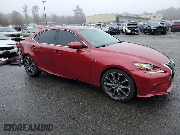 2015 Lexus IS 250 with VIN JTHCF1D29F5028435, listed as a Copart auction lot 46881145 with 74,085 mi miles and Salvage Title. Bid and sale history available at DreamBid. Image 4.