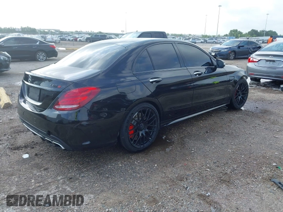 2016 Mercedes-Benz C 63 S AMG with VIN 55SWF8HB2GU114685, listed as a IAAI auction lot 42321005 with 62,883 mi miles and . Bid and sale history available at DreamBid. Image 4.
