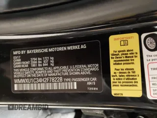 2017 MINI Hardtop 4 Door Cooper with VIN WMWXU1C34H2F78228, listed as a IAAI auction lot 41549060 with 49,393 mi miles. Bid and sale history available at carsss.com. Image 9.